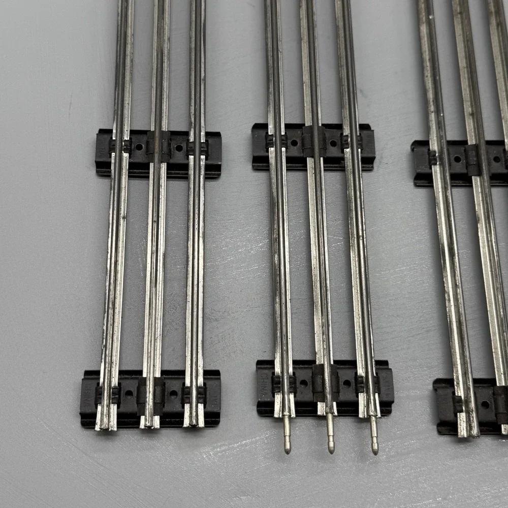 K-Line O Gauge 3 Rail Straight Track Lot of 4 Vintage Model Train Railroad